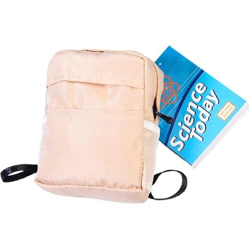 1:6 Scale Action Model Beige School Bag with Book fits for 12in Soldier BJD Doll Decoration Accessories