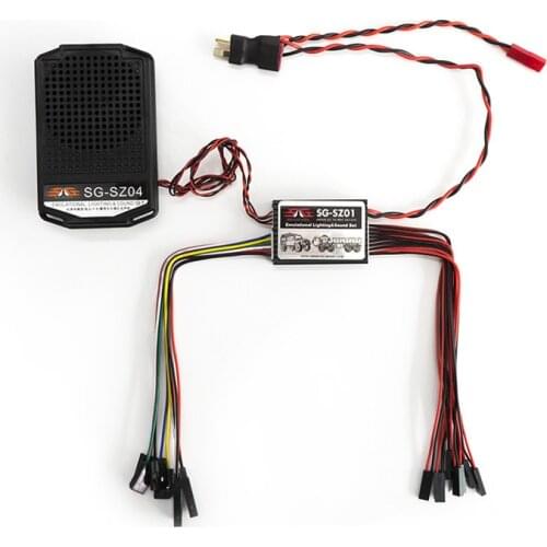 Emulational Lighting Sound Set Car Audio Simulation Sound Group ESS Component RC Car Sound Horn Engine Simulator Throttle