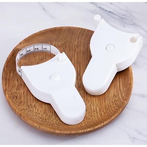 Ergnomic Retractable Body Measuring Ruler Water-proof Lightweight PP Clear Markings Waist Measure Tape Multi-use for Home
