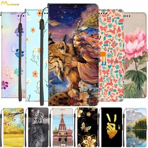 Tiger Girl Leather Flip Cover For Samsung A10S Case Book Style Wallet Holster For Samsung Galaxy M01s Case A10 S A 10S Funda
