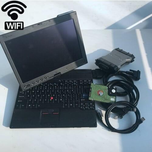 Mb star c6 wifi mb sd c6 multiplexer doip with hdd software v03/2020 in x200t laptop 4g touch screen full set ready to work