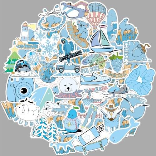 Cartoon Pink Vsco Girl Stickers INS Style Waterproof Vinyl Stickers Pack For Laptop Skateboard Phone Toy Sticker Party Supplies