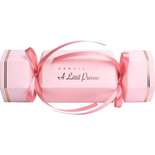 New Txt "a Little Presen" Paper Packaging Gift Box Chocolate Candy Boxes Wedding Favor and Gift Boxes Baby Shower Party Supplies