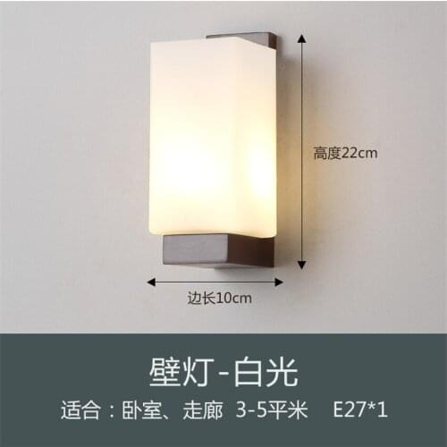 New Chinese wood square wall lamps living room bedroom bedside study aisle Balcony background brown wall sconces lights lighting