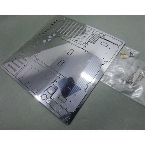 Rc Toys Car Stainless Steel Toolbox Model For 1/14 Scale Remote Control Toy Tractor Trailer Tamiya Actros Truck Upgrade Parts