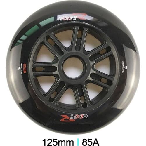 JEERKOOL Schankel Edger Skate Roller 85A Inline Speed Skates Wheel 6Pcs/lot 125mm High Response Wheel For Powerslide Patins LZ22