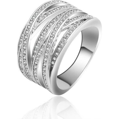 Victoria Weick choucong Luxury Jewelry 925 Sterling Silver AAA CZ Zirconia Simulated stones Wedding Women Band Ring Size5-11