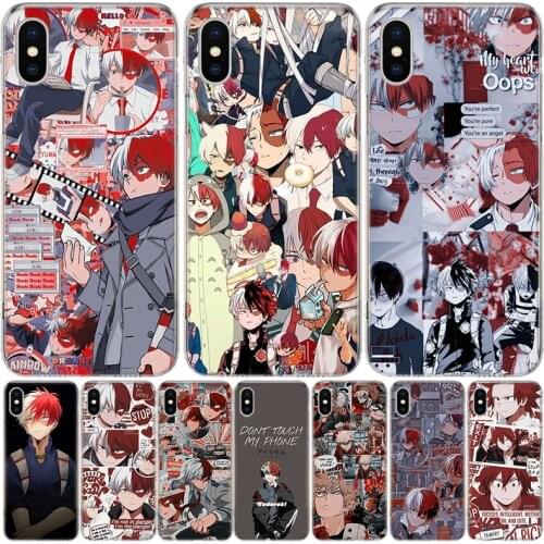 Shoto Todoroki My Hero Phone Case For Iphone 11 12 Mini Pro XS Max XR X 8 7 6 6S Plus SE 2020 5 5S SE Cover Shell Coque