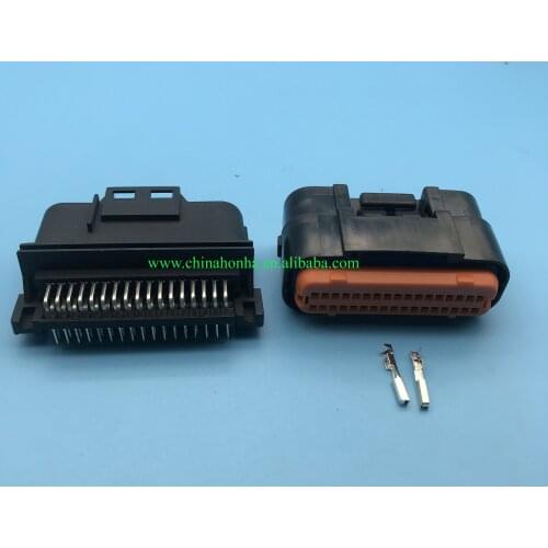34 Pin 1.0mm male and female plug MX23A34XF1 MX23A34SF1 Waterproof Automotive Connector Motorbike ECU Socket