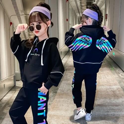 Baby Boys Spring Fall Print Set 3-12 year-old girl Boy Handsome Hoodie Spring Autumn Clothes 2 piece Childrens Clothes Fashion