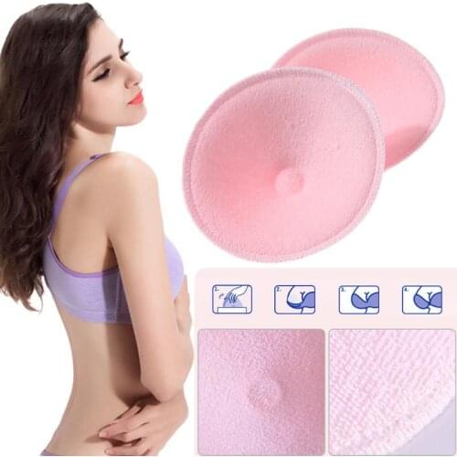 2pcs/lot Women Pregnant Nursing Bra Pads Reusable Washable Cotton Thick Breast Feeding Pads Absorbent Pregnancy Nursing Pads
