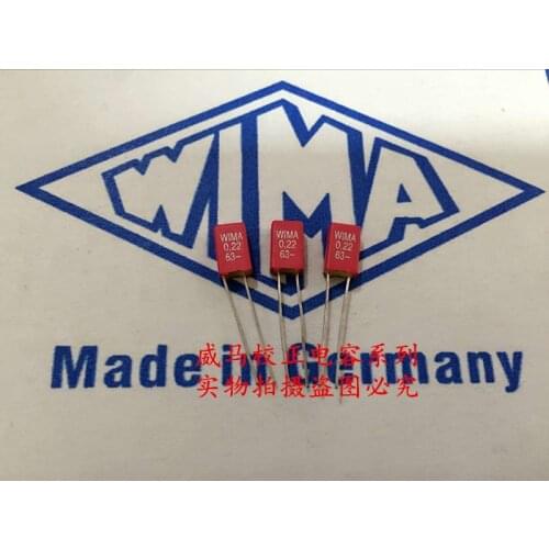 2020 hot sale 10pcs/20pcs Germany WIMA 63V 0.22UF 63V 224 220n P: 2.5mm Audio capacitor free shipping