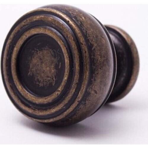 29mm kitchen cabinet Bronze cupboard pull Antique Zinc Alloy Drawer Dresser Wardrobe Furniture Handles Pulls Knobs