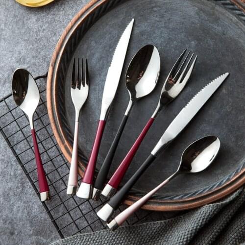 304 Stainless Steel Steak Knife Fork Ins Wind Western Tableware High-End Packaged Combination Nordic Creative Household Spoon
