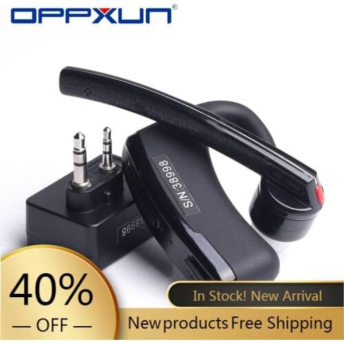 Walkie Talkie Handsfree Bluetooth PTT Earpiece Wireless Headphone Headset for BaoFeng UV-82 UV-5R 888S Two Way Radio Moto Bike