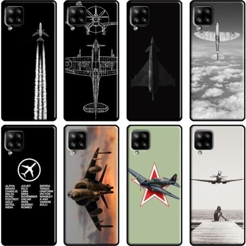 Airplane Aircraft For Samsung Galaxy A12 A52 A72 A71 A51 A41 A31 A70 A50 A40 M31 A02 A20e A21S Phone Cover