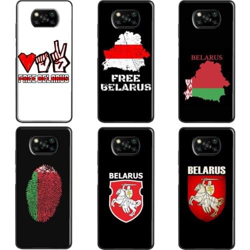 Free Belarus Flag For Xiaomi Mi 11 Ultra Mi Note 10 Lite Mi 10T Pro Case For POCO X3 Pro F2 F3 M3 Pro Cover