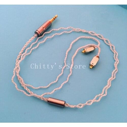 Diy earphone wire for se535 ue900 mmcx IM50 IM70 Short cable(45cm)