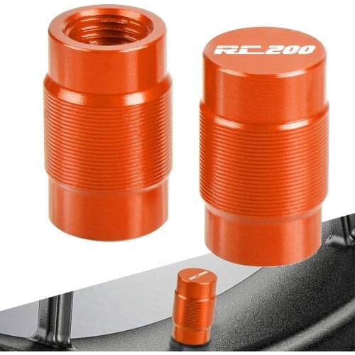 For RC200 RC 200 2014 2015 2016 2017 2018 2019 Motorcycle Accessories Wheel Tire Valve caps CNC Aluminum Airtight Covers