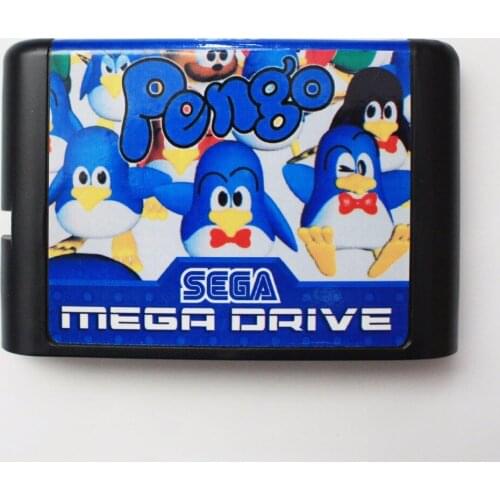 Pengo 16 bit MD Game Card For Sega Mega Drive For Genesis