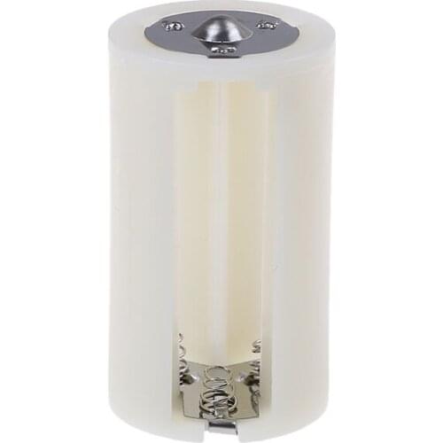 1pcs/lot Battery Adapter Convertor Size For 3 AA Battery to a D Battery Adaptor Case Converter Switcher End Caps Wholesale