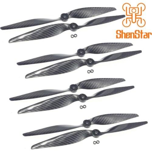 1pack of 4 Pairs 12x6.0 3K Carbon Fiber Propellers 1260 CF CW CCW Props 12inch for DIY Quadcopter Hexacopter Drone