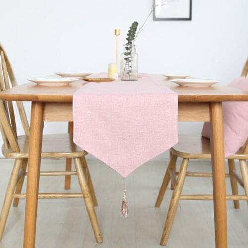Simple Solid Color Table Runner, Tea Towel, Table Decoration, Wedding Party, Holiday Decoration Best Choice