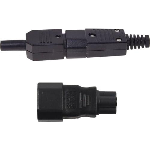 Connector IEC 320 C14 Plug To C13 Socket With IEC 60320-C14 3-Pin Female Plug To IEC 60320-C5 3-Slot Male Connector