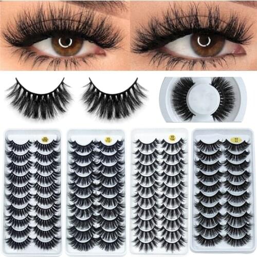 HandMade Mink Eyelashes Makeup 3D Mink Volume Lashes Natural False Eyelashes Long Eyelashes Eyelash Extension Fake Eye Lashes