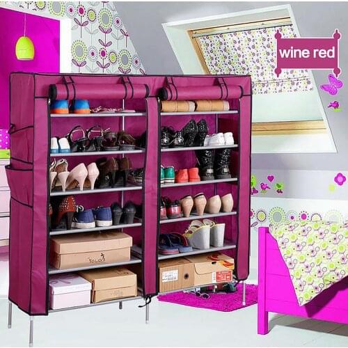 Non-Woven Large Fabric Wardrobe Portable Dust-Proof Waterproof Storage Cabinet Home Furniture Cabinets For Clothing