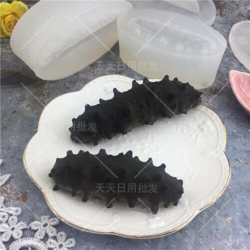 Sea Cucumber Silicone Mold Fondant Cake Decorating Cupcake Jelly Candy Chocolate Decoration Tools Soap Mold