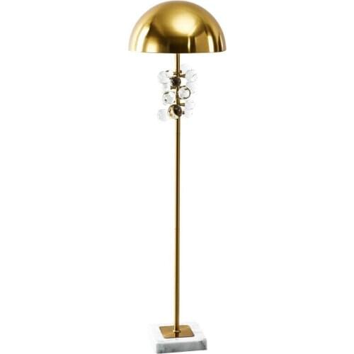 Modern Luxury Floor Lamps Glass Ball Metal Marble Floor Lights For Library Hotel Living Room Bedroom Home Floor Lamps FA049