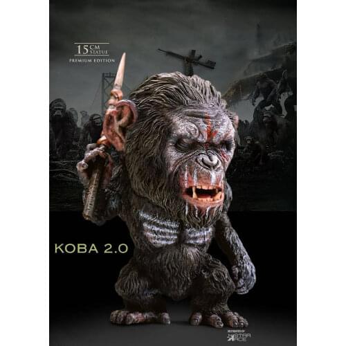 15cm Gorilla Koba Model SA6043 SA6044 Animal Statue with Weapon Accessories for Fans Collection In Stock