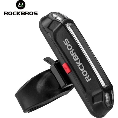 ROCKBROS Bike Rear Light Cycling USB Rechargeable Seatpost Fork Light MTB Rode Bicycle Super Bright Led Red Taillight Flashlight
