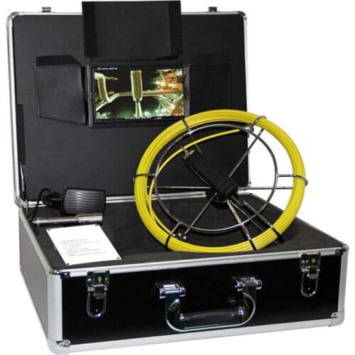 Waterproof 1000TVL 23mm Lens Industrial Endoscope 7 inch Monitor Sewer Drain Pipe Inspection System 20M Fiberglass Cable