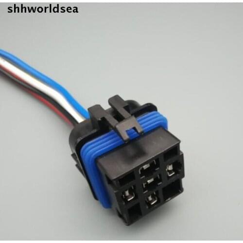 Worldgolden 5pcs 30pcs 100pcs Waterproof car relay socket modified car with cable 5pin connector