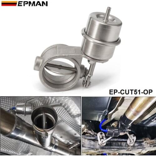 Exhaust Cutout 2'' 51MM NEW vacuum Activated Open Style Pressure: about 1 BAR For BMW E39 5 Series 97-03 EP-CUT51-OP