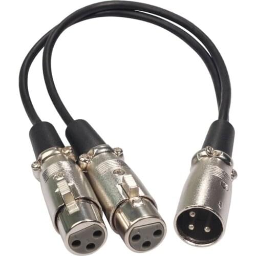 XLR Microphone for Cannon Audio Extension Cable 3 Pin Microphone Audio Splitter Cable Performance For Mixer audio Amplifiers