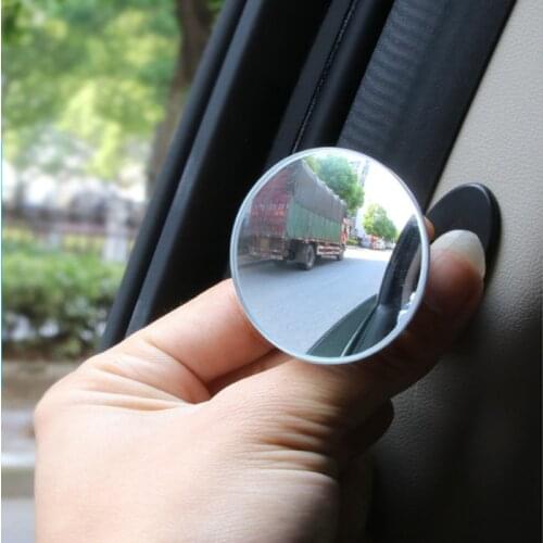 1Pcs HD Glass Car Baby Mirror Side Blind Spot Mirror 360 Degree Round Wide Angle Vehicle Truck Auto Rearview Convex Mirror