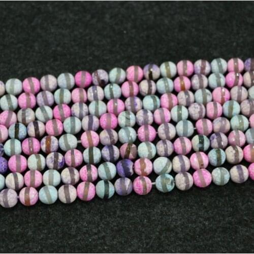 10mm 38pcs/lot, TOP Quality ! Pink Green Handmade Loose Spacer Roun Stone Beads Bracelet DIY Jewelry Making