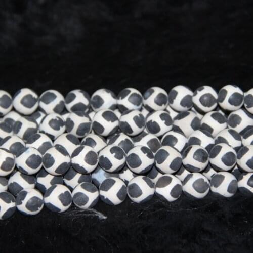 10mm Gray Mystical Tibetan Necklace Spherical Beads Tibetan Ball Loose Dzi Beads Loose Gems Stone Beads Tibetan Gate Beads