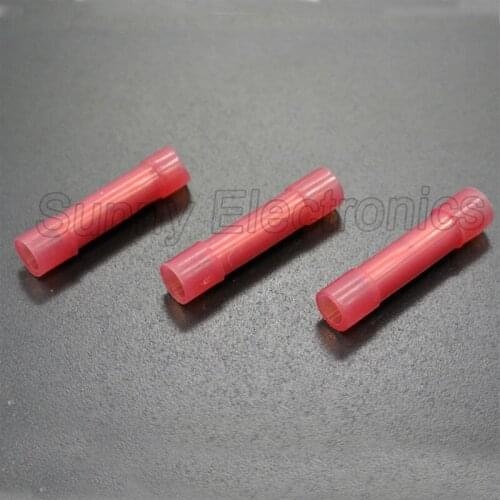 1000) 22-18 Gauge NYLON Wire Butt Connectors Red Crimping Terminals Car Stereo Installation
