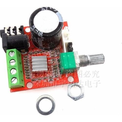 5pcs 12V Mini Hi-Fi PAM8610 Audio Stereo Amplifier Board 2X10W Dual Channel