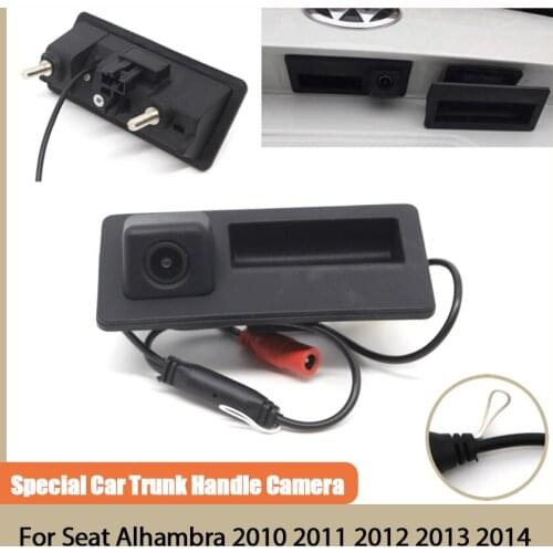 Car Trunk Handle Camera CCD Full HD Night Vision Rear View Camera high quality For Seat Alhambra 2010 2011 2012 2013 2014