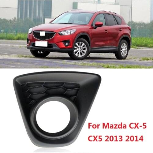 CAPQX For Mazda CX-5 CX5 2013 2014 Front Bumper Fog Light Cover Foglight Lid Fog Lamp Trim foglamp Frame Shell Grilling