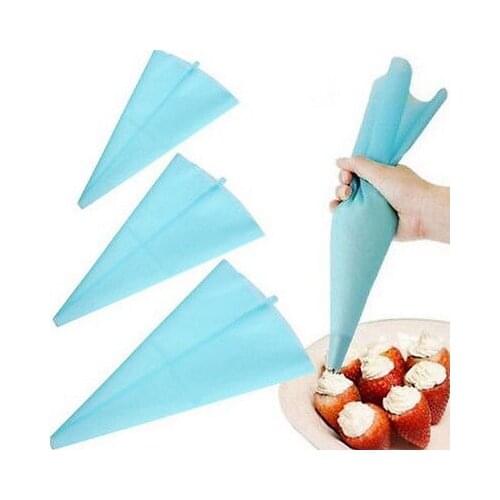 Faroot Newest 3 Sizes Cake Decorating Tool DIY Silicone Reusable Icing Piping Cream Pastry Bag Cake Tools