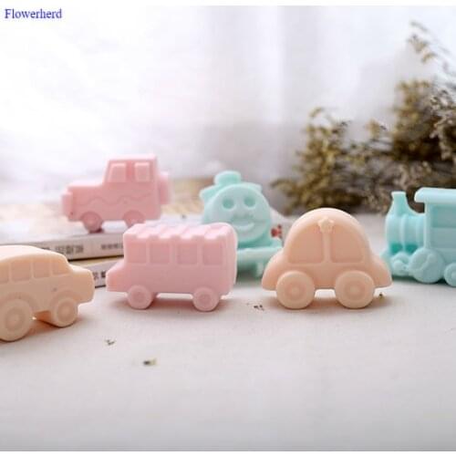 Food Grade Soft Silicone Truck Car Handmade Soap Mold 3D Fondant Cake Mold Cake Decor Christmas Silicone Mold Chocolate Mold