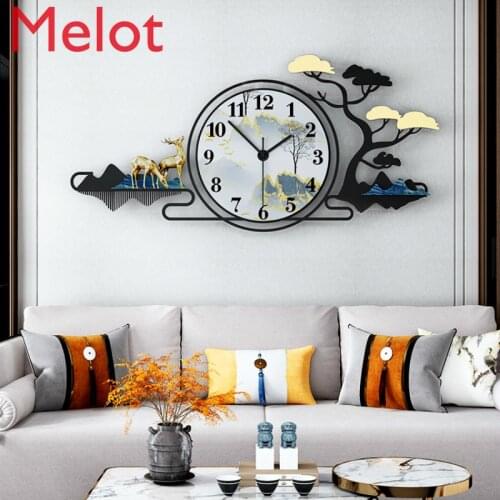 Chinese Graceful Clock Clock Living Chinese Style Home Affordable Luxury Fashion Clock Restaurant Ideas Wall Charts, Decoration
