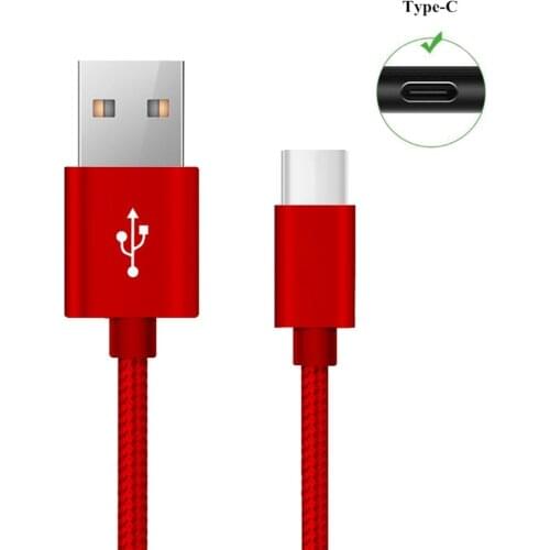 For Samsung A70 A60 A50 A40 A30 A20 2.4A Type C USB Cable For Huawei P30 Pro P20 Lite Mate 20 Phone Fast Charger Data Red Cords