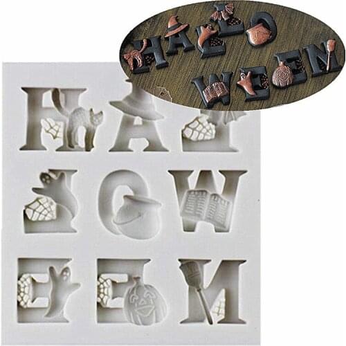 New Cartoon Alphabet Fondant Silicone Mold Cake Mold Chocolate Mold Baker